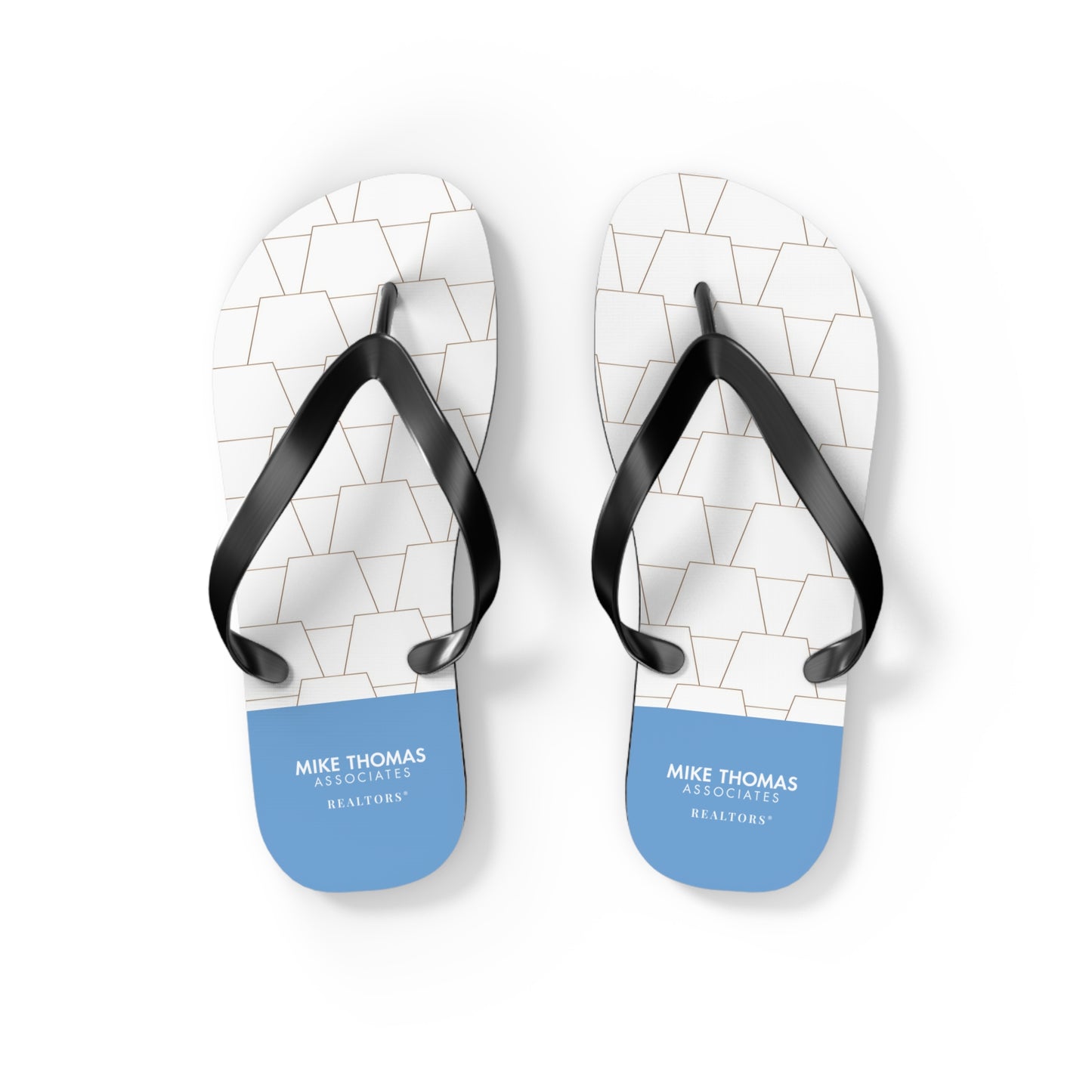 MTA Realtor Light Blue Flip Flops - Comfortable Summer Sandals