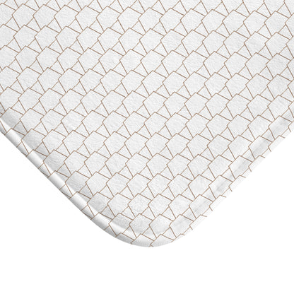 Elegant Geometric Bath Mat for Luxe Bathrooms, Chic Home Decor, Stylish Gift for Housewarming, Modern Geometry, Soft Bath Rug