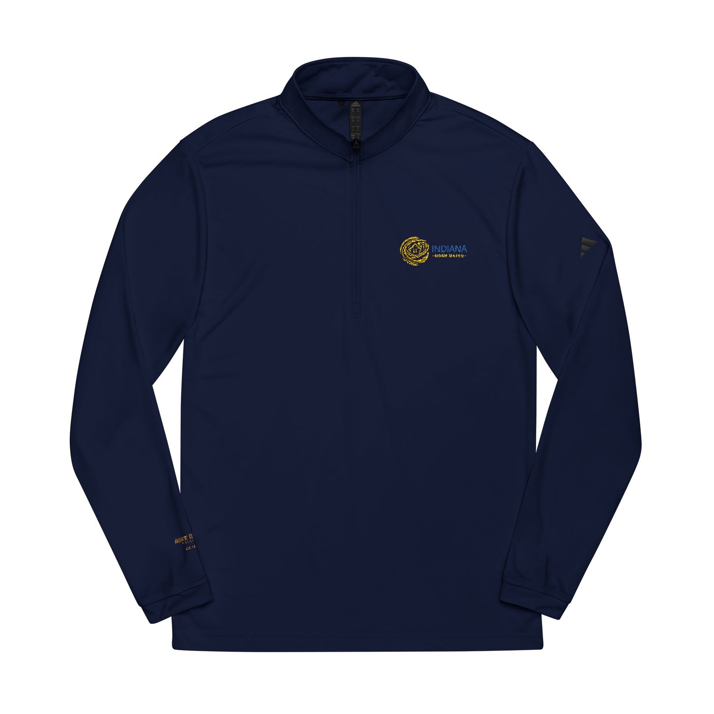 Custom Embroidered adidas® Quarter-Zip Pullover with Team Logos - Indiana Home Match