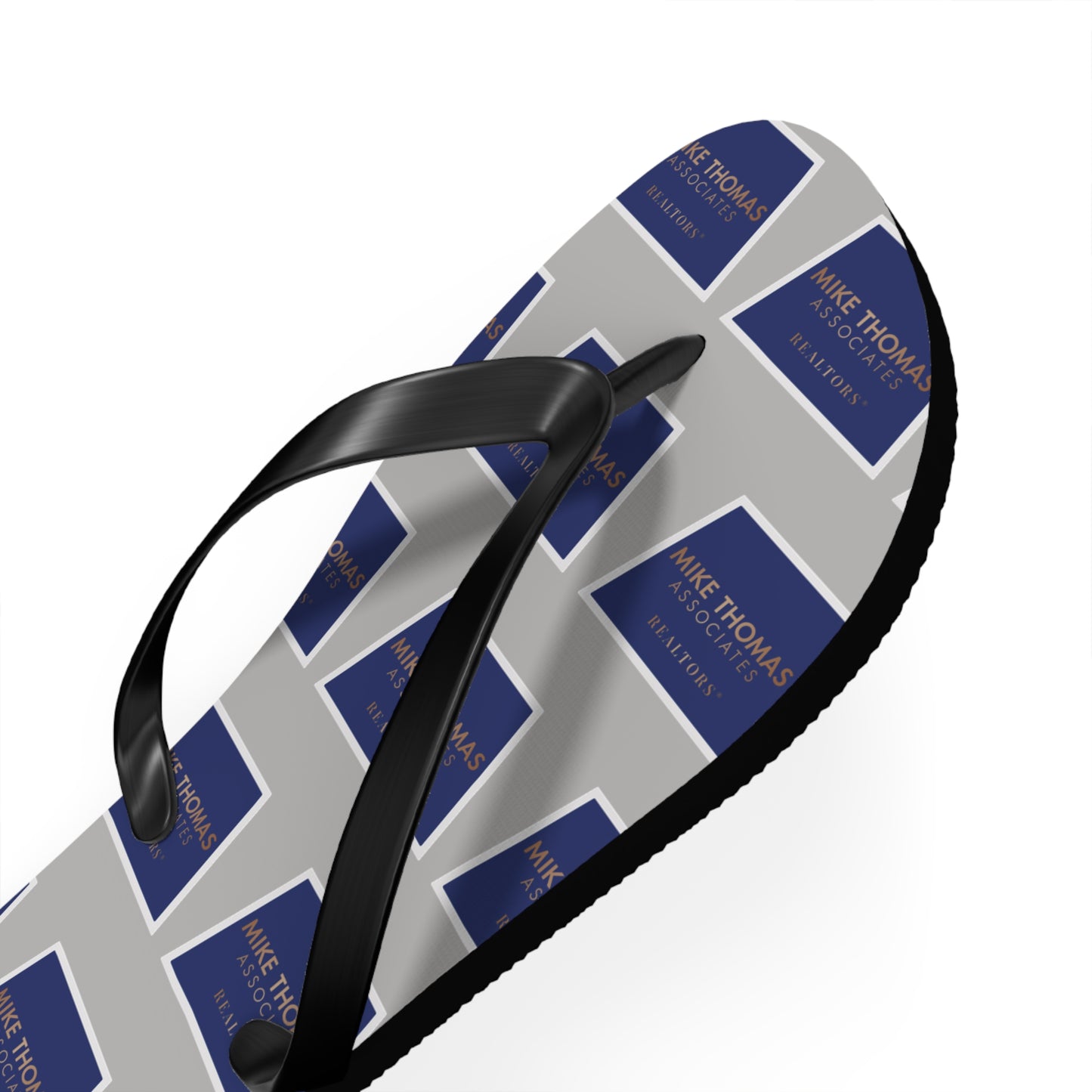 Personalized Flip Flops - Custom Sandals for Summer Fun - Light Gray Color