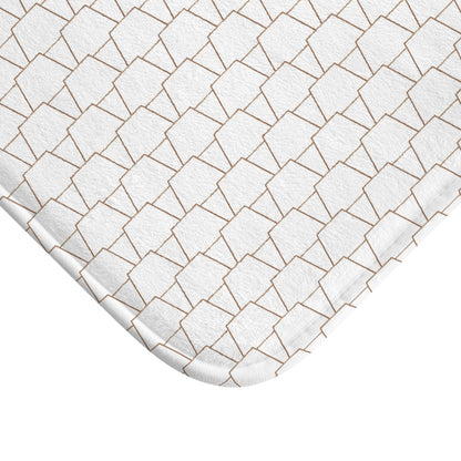 Elegant Geometric Bath Mat for Luxe Bathrooms, Chic Home Decor, Stylish Gift for Housewarming, Modern Geometry, Soft Bath Rug