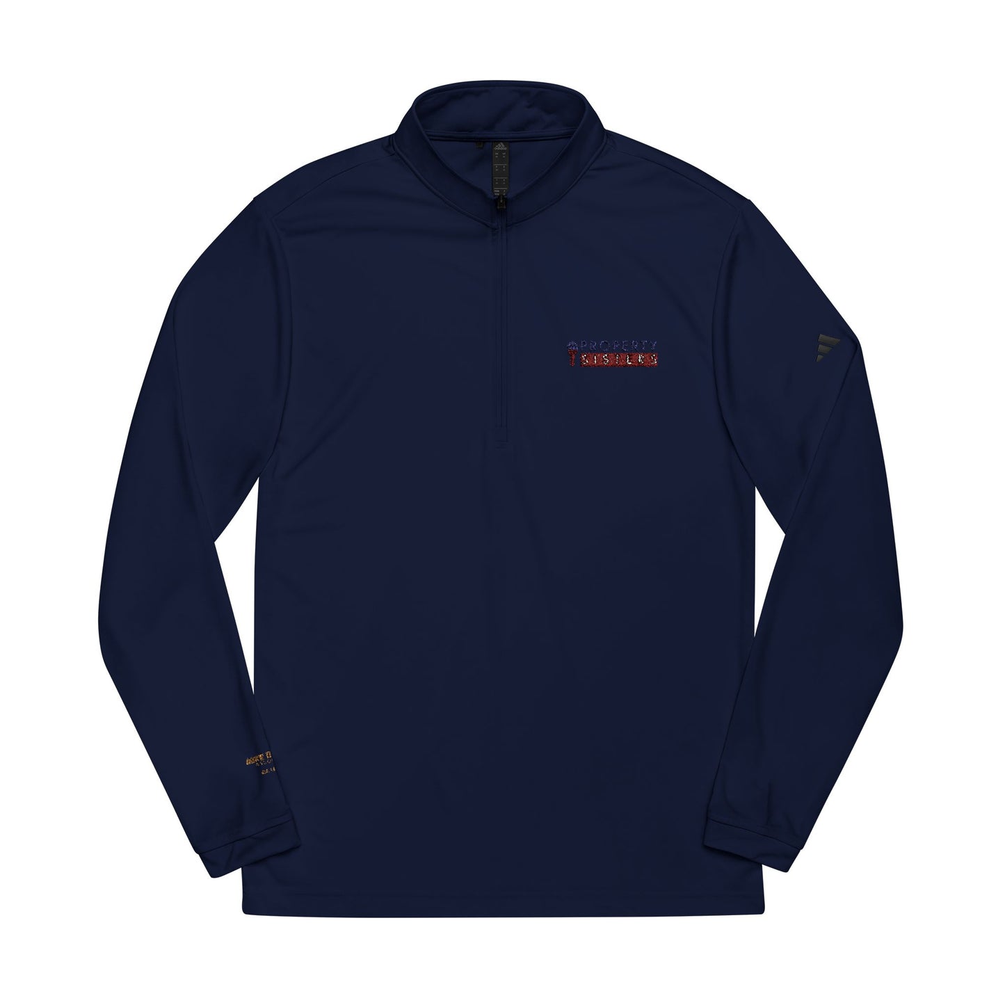 Custom Embroidered adidas® Quarter-Zip Pullover with Team Logos - Property Sisters