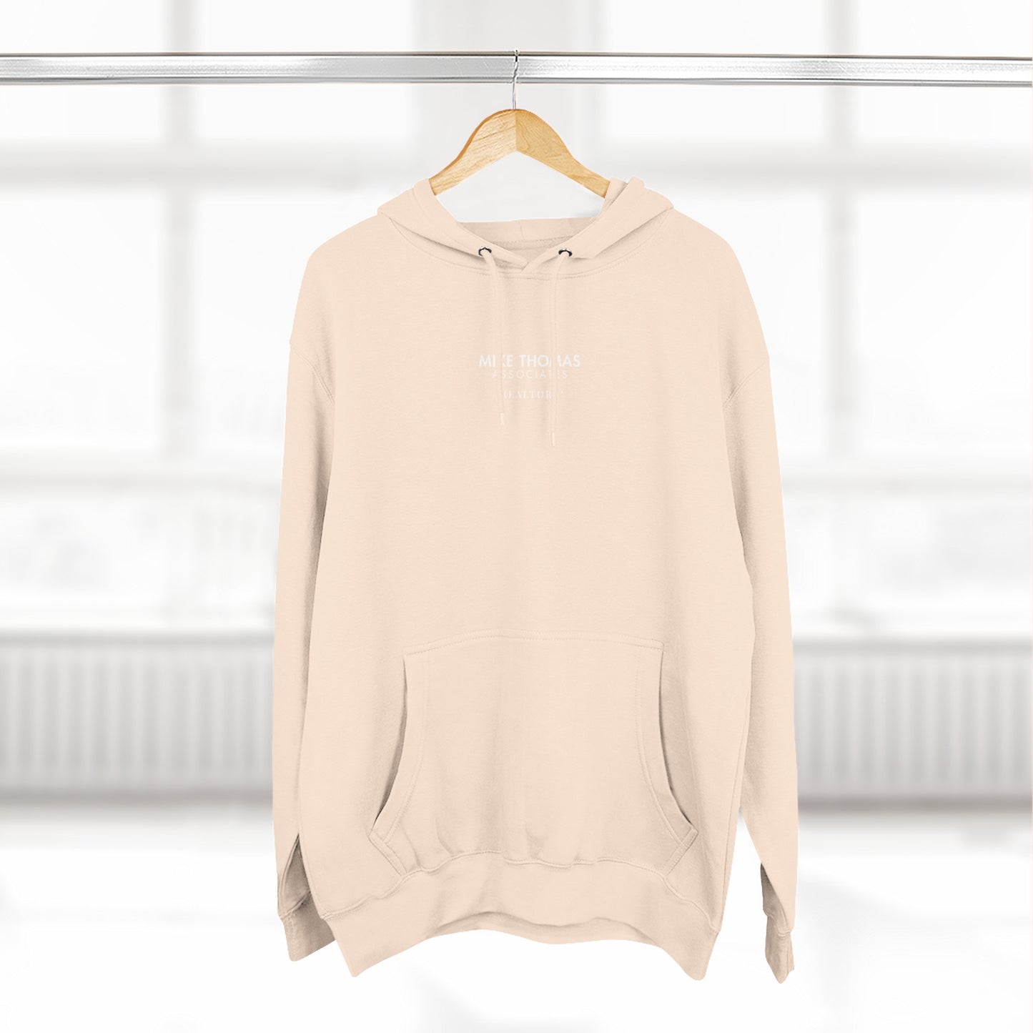 Unisex Cozy Minimalist Hoodie with multiple colors and Mike Thomas logo