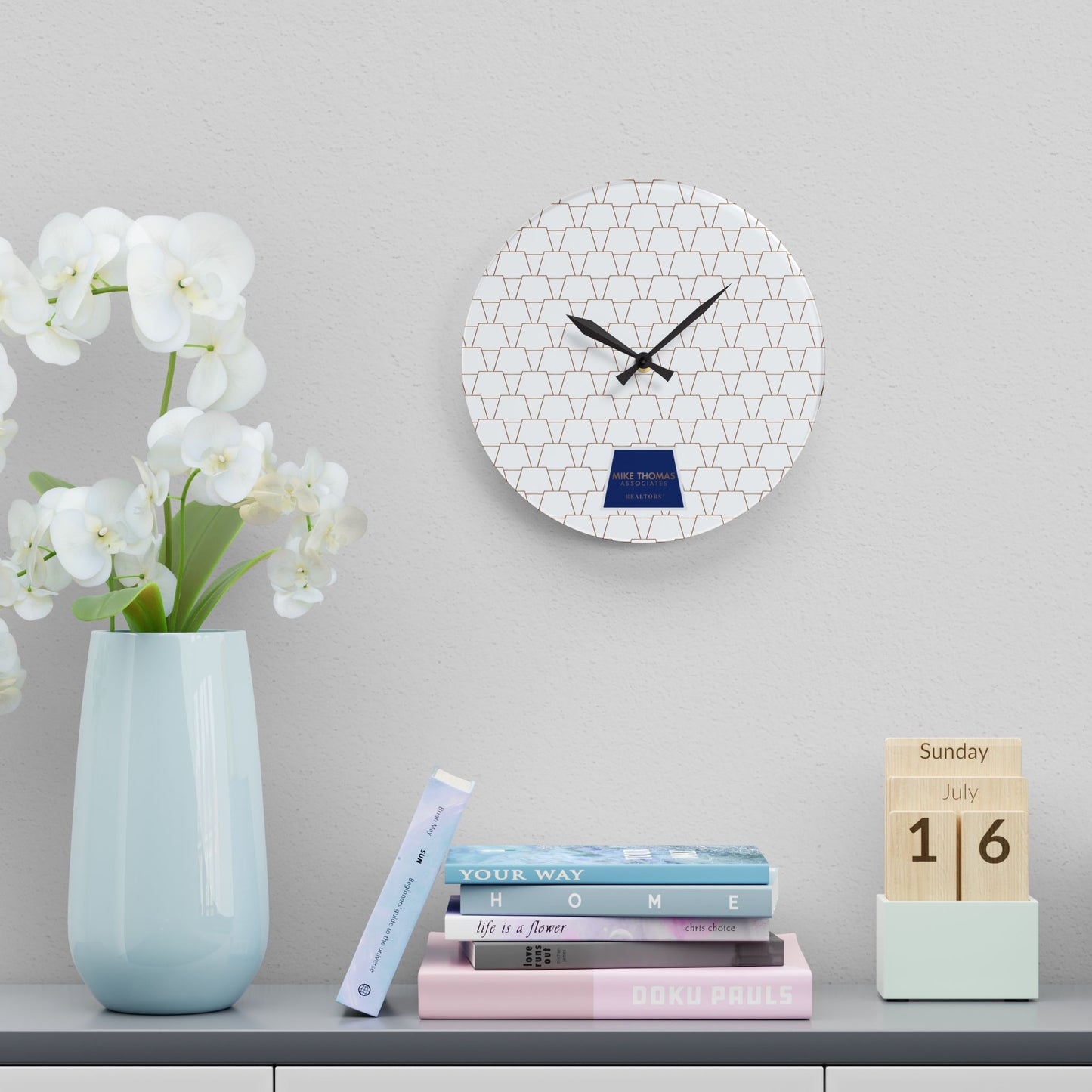 Stylish Acrylic Wall Clock, Modern Home Decor, Minimalist Wall Art, Unique Gift for Housewarming, Elegant Timepiece