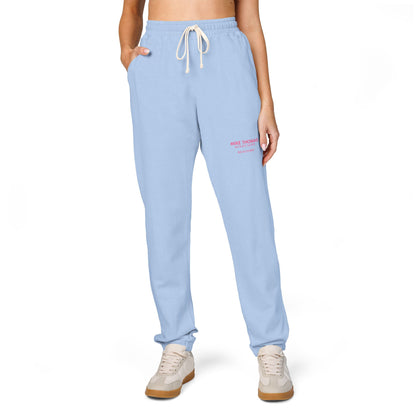 Cozy Women Garment-Dyed Sweatpants – Mike Thomas Pink Logo