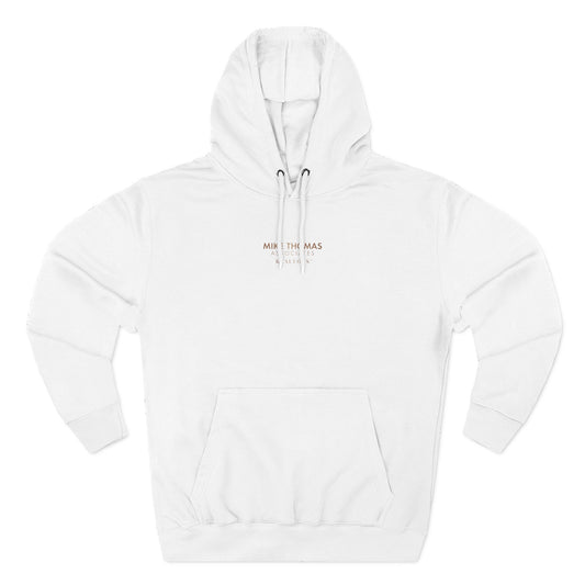 Unisex Cozy Minimalist Hoodie with multiple colors and Mike Thomas logo