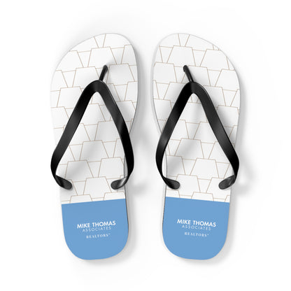 MTA Realtor Light Blue Flip Flops - Comfortable Summer Sandals