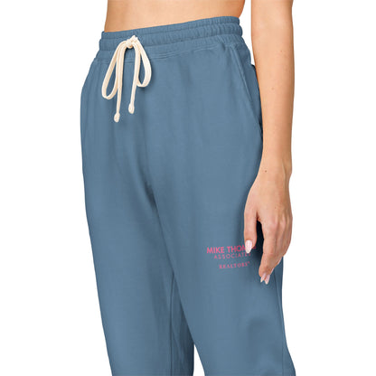 Cozy Women Garment-Dyed Sweatpants – Mike Thomas Pink Logo