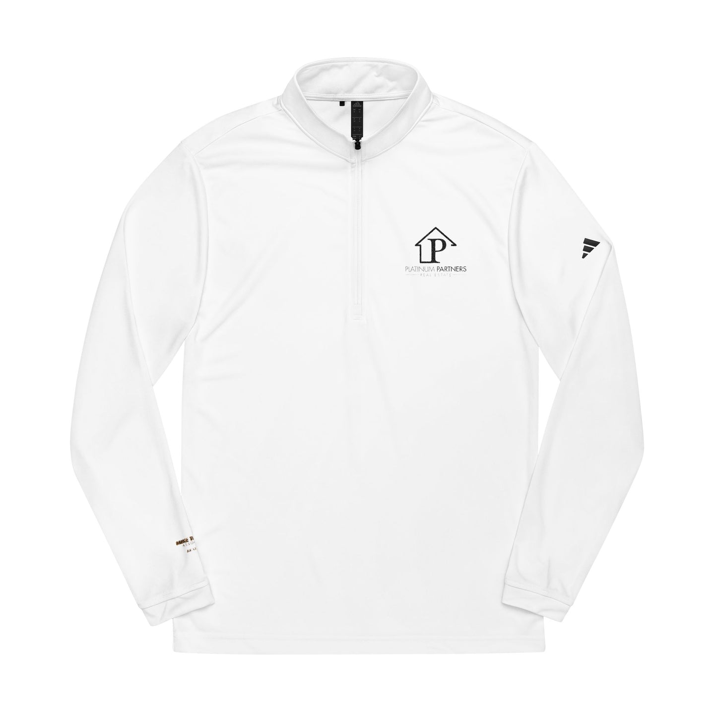 Custom Embroidered adidas® Quarter-Zip Pullover with Team Logos - Platinum Partners