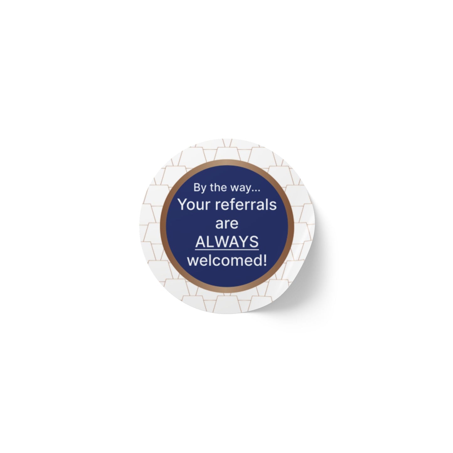 Custom Round Sticker Labels for Referrals, Business Branding Stickers, Reward Stickers, Marketing Labels, Personalized Labels