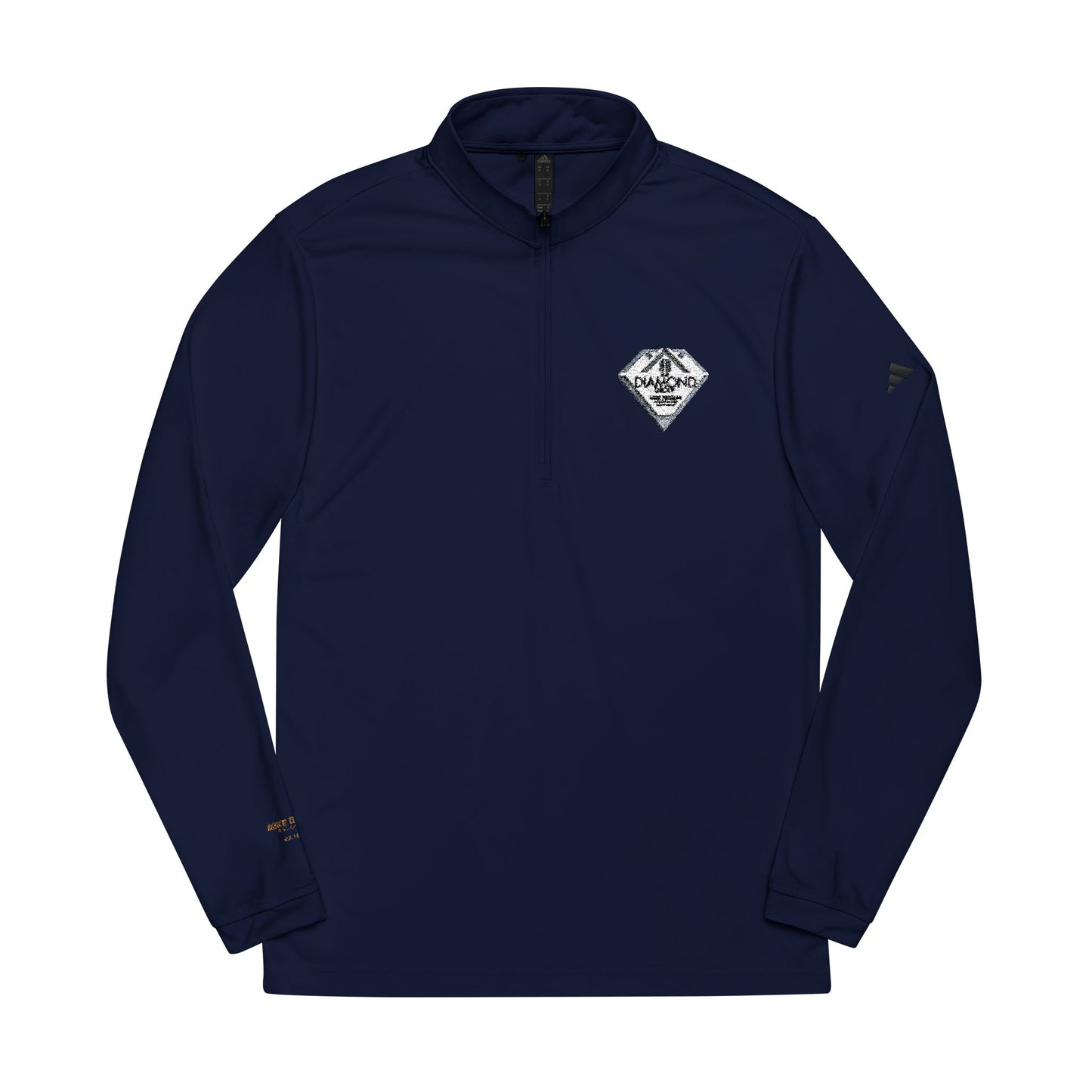 Custom Embroidered adidas® Quarter-Zip Pullover with Team Logos - Diamond Group