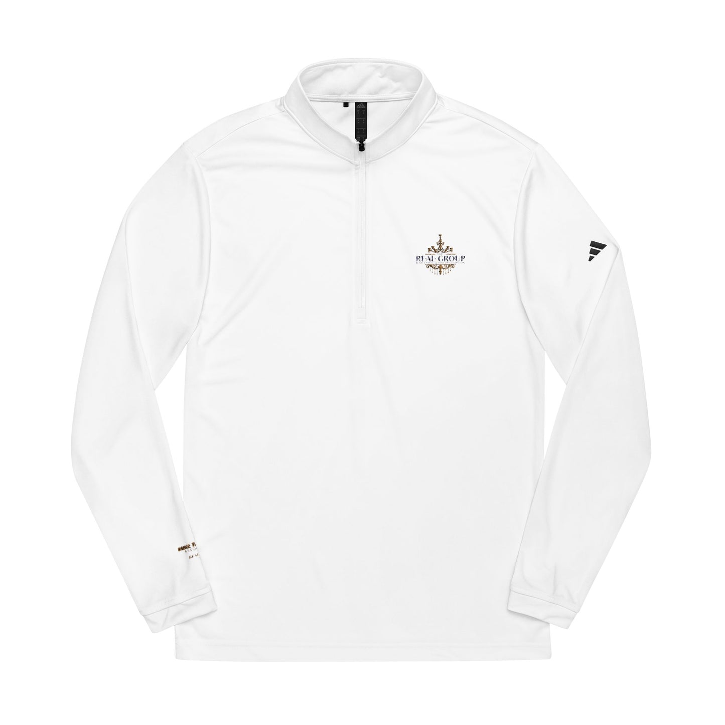 Custom Embroidered adidas® Quarter-Zip Pullover with Team Logos - Real Group