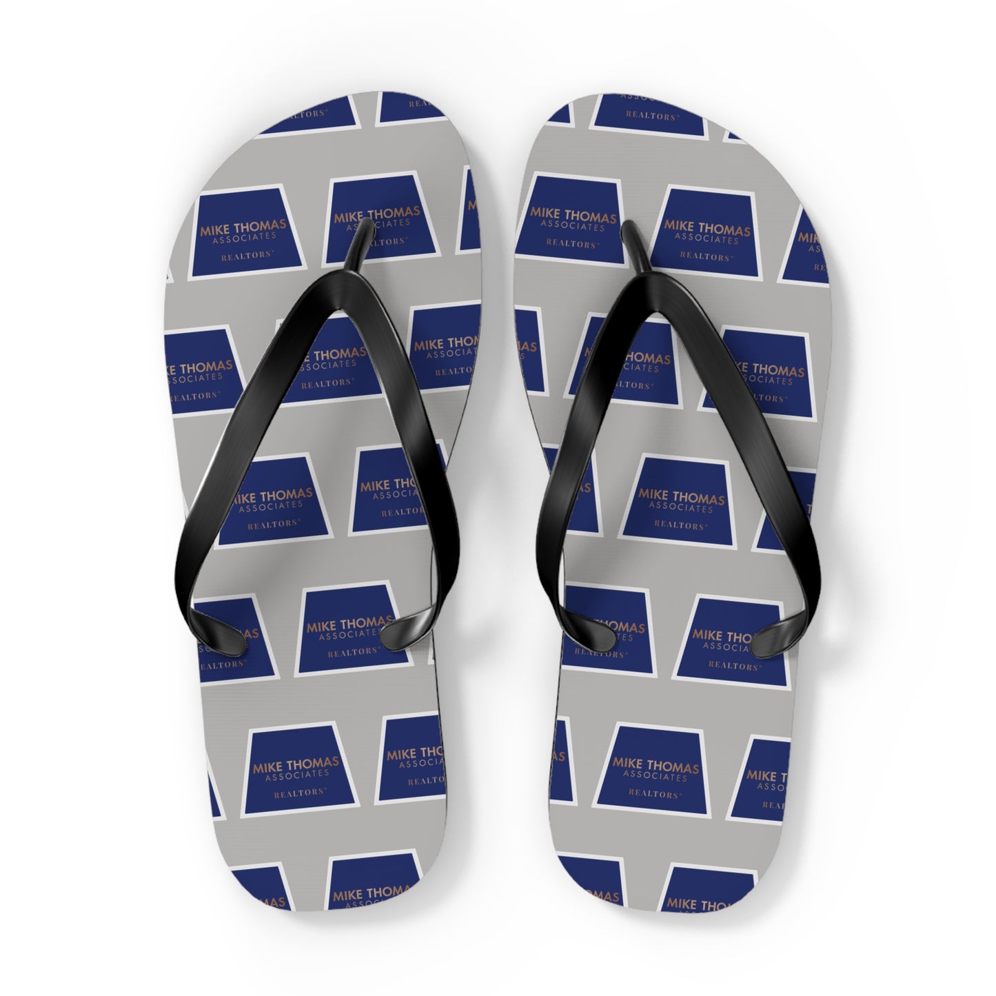 Personalized Flip Flops - Custom Sandals for Summer Fun - Light Gray Color