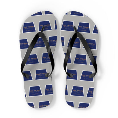 Personalized Flip Flops - Custom Sandals for Summer Fun - Light Gray Color