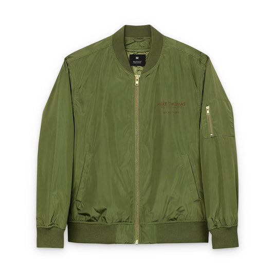 Stylish Recycled Bomber Jacket with Embroidery - Eco-Friendly Fashion