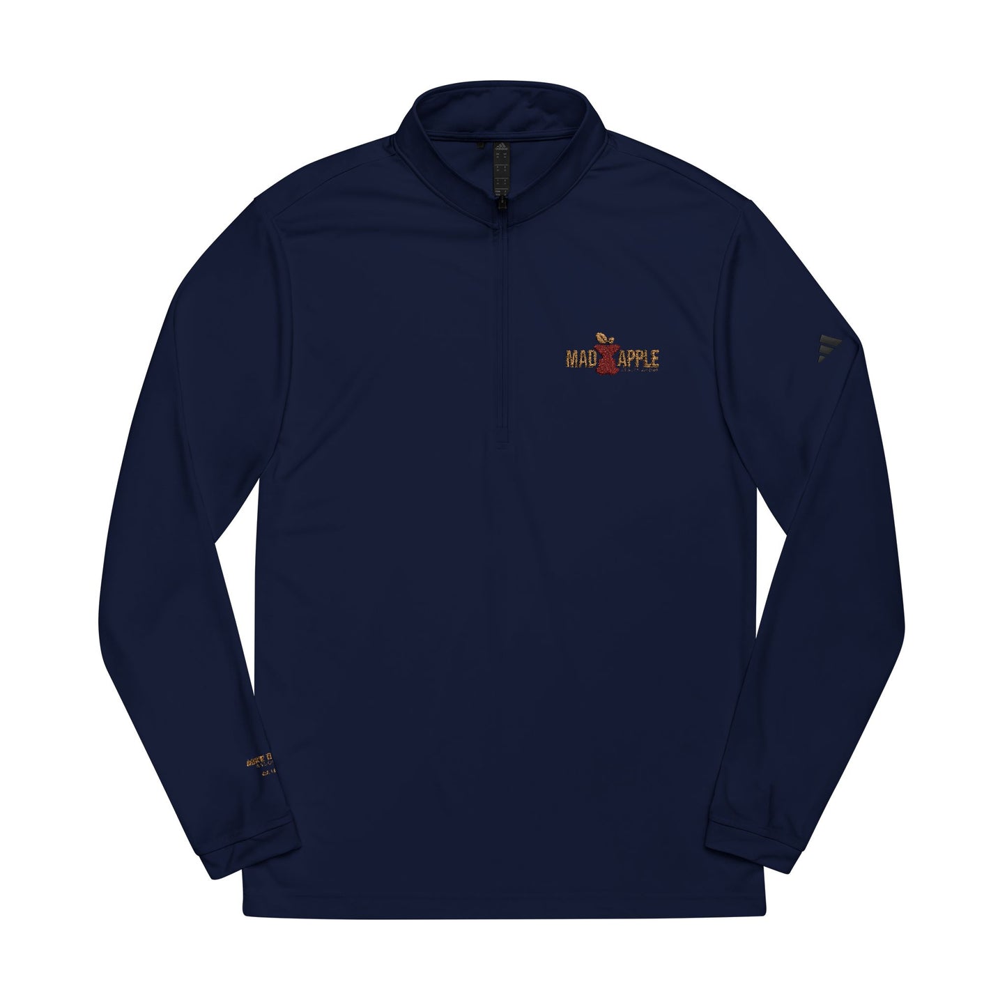 Custom Embroidered adidas® Quarter-Zip Pullover with Team Logos - Mad Apple
