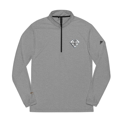 Custom Embroidered adidas® Quarter-Zip Pullover with Team Logos - Diamond Group