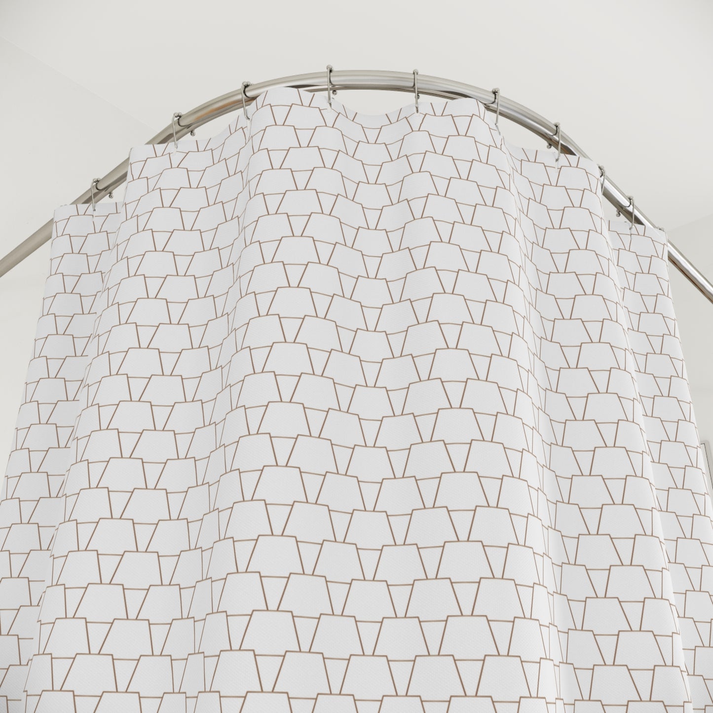 Stylish Shower Curtain | Modern Bathroom Decor, Geometric Pattern, Home Makeover, Gift Idea, Bathroom Accessories