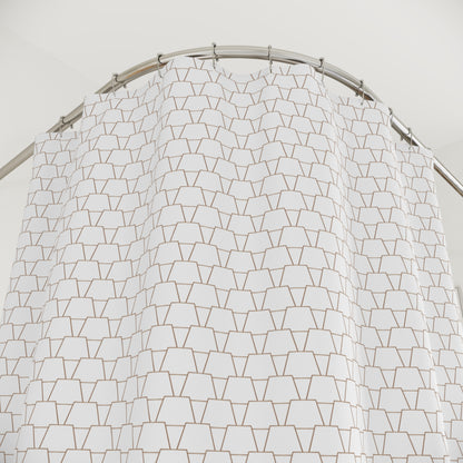 Stylish Shower Curtain | Modern Bathroom Decor, Geometric Pattern, Home Makeover, Gift Idea, Bathroom Accessories